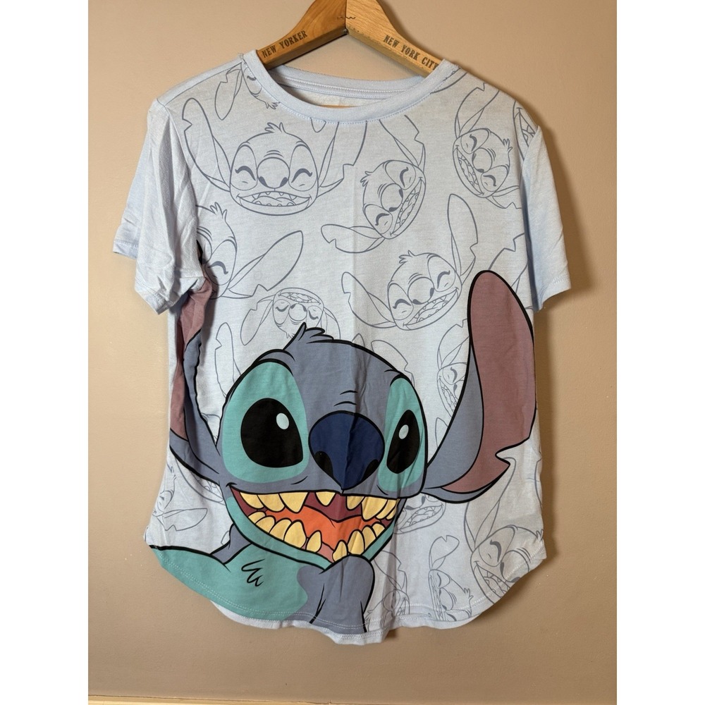 Disney Lilo & Stitch T-Shirt Stitch Juniors XL 15-17 blue